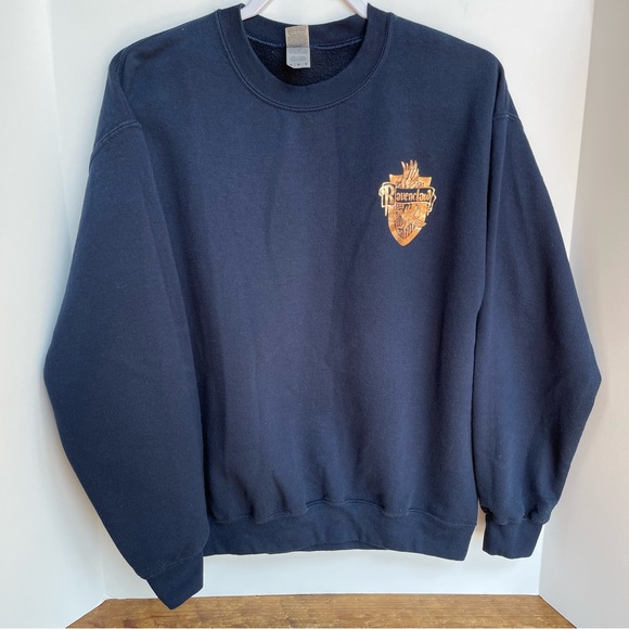 Harry Potter Ravenclaw Crest Navy Blue Medium Crewneck Sweatshirt quidditch - Picture 6 of 7